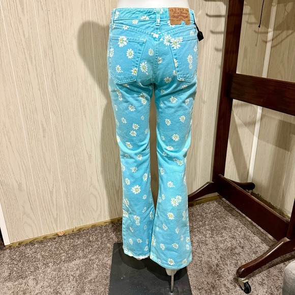 Vtg. Paris Blues Women's Size 7 Low Rise Flare Daisy Jeans Y2K  Made in USA - Picture 13 of 14